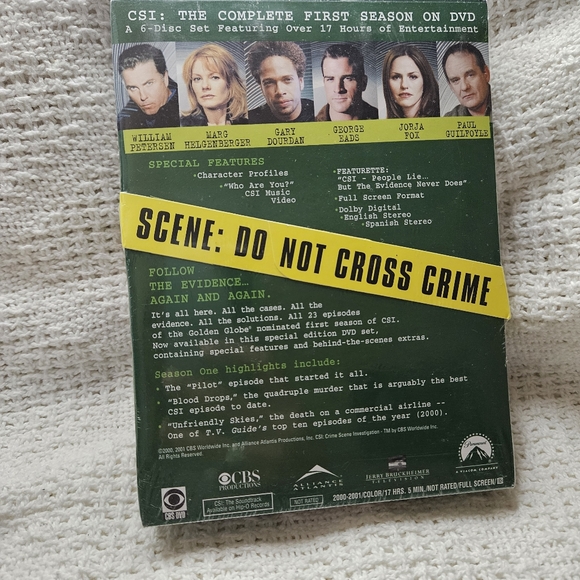 CSI Crime Scene Investigation Season 1 BRAND NEW SEALED 6-DVD SET 17+Hours - Picture 8 of 8